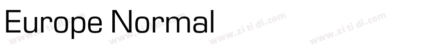 Europe Normal字体转换